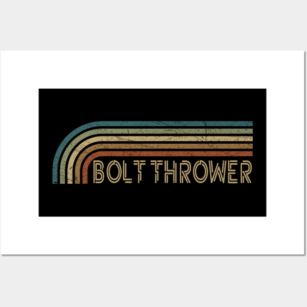 Bolt Thrower Retro Stripes Wall Art by paintallday